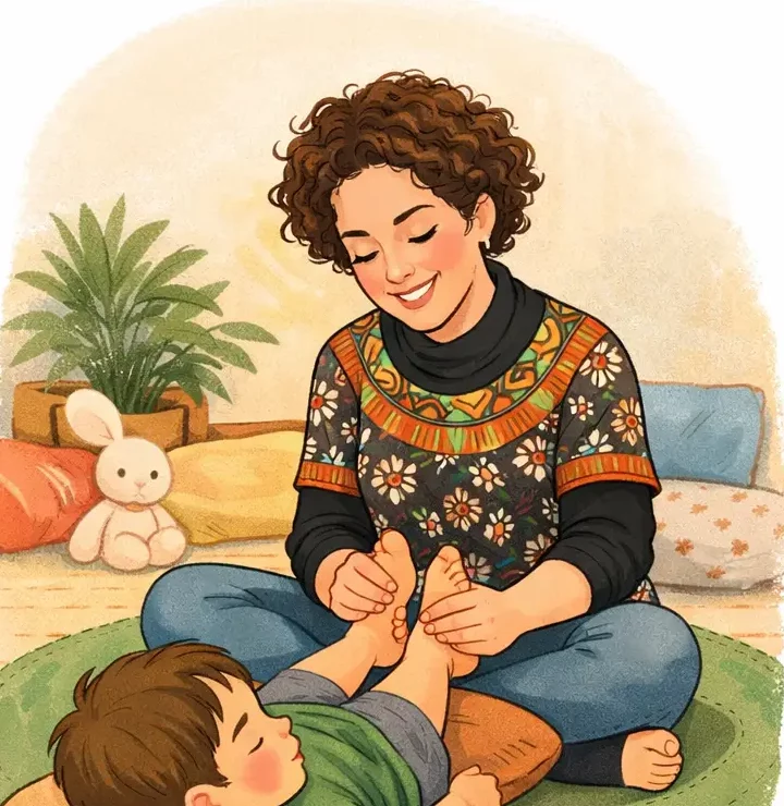 atelier parent enfant en réflexologie